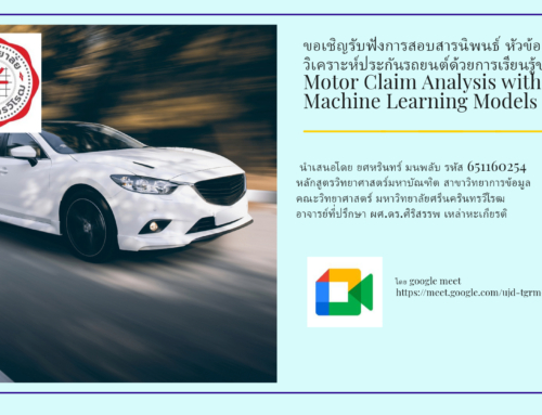 ขอเชิญรับฟังการสอบสารนิพนธ์ นายยศหรินทร์ มนพลับ